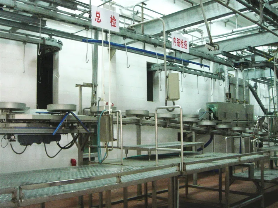 豬牛羊屠宰生産線-卧式白髒同步衛檢輸送機
